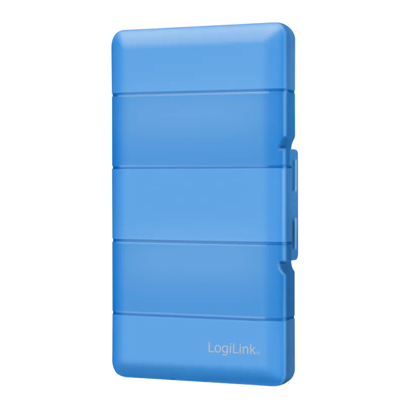 Schutz-Box für 4x M.2 NGFF/NVMe SSDs, stoßfest, blau