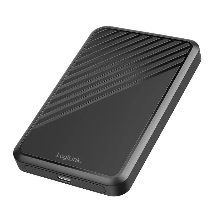 Festplattengehäuse, 2,5" (6,35 cm) SATA HDD/SSD, USB 3.2 Gen1, schwarz