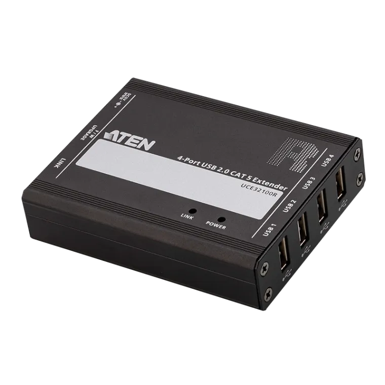 4 Port USB 2.0 Cat.5 Extender bis zu 100m