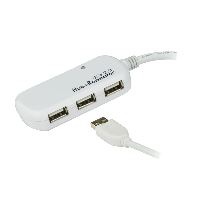 Verlängerung mit 4-Port USB 2.0 Hub 60 m