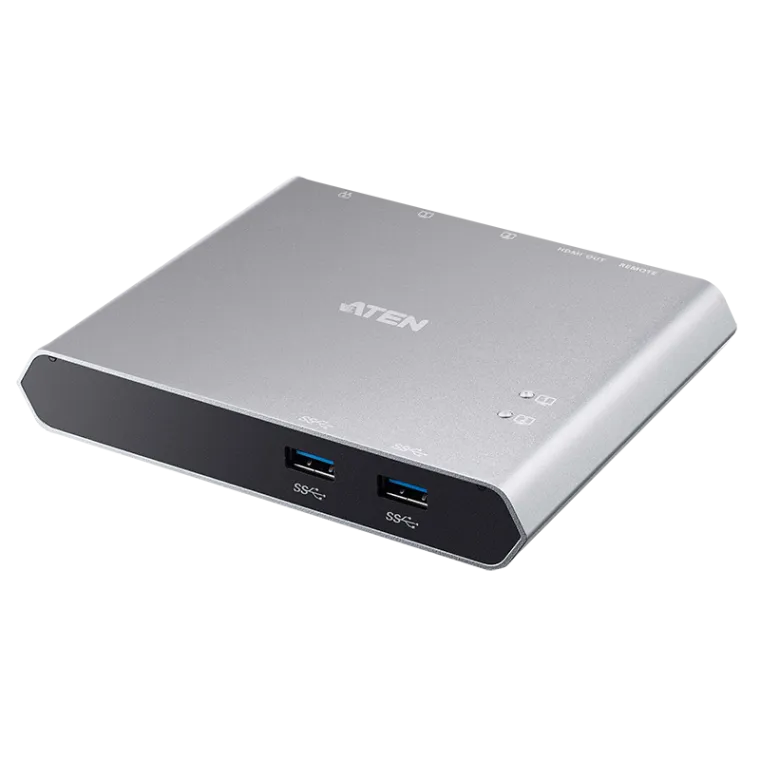 2-Port USB-C Gen1 Dock Switch mit Stromdurchgang