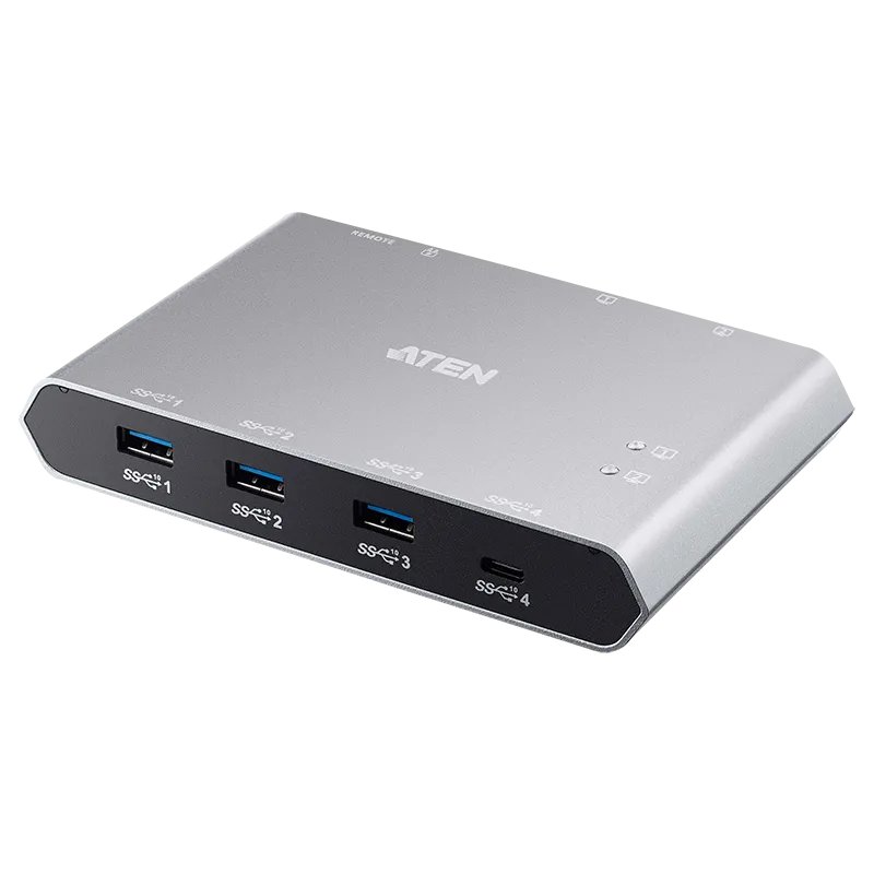 2-Port USB-C Gen2 Sharing Switch mit Stromdurchgang