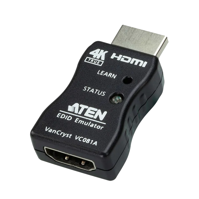 HDMI-EDID-Emulator, A/M zu A/F, 4K/60 Hz, schwarz