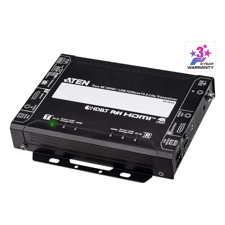 True 4K HDMI / USB HDBaseT 3.0 – Lite-Transceiver mit PoH