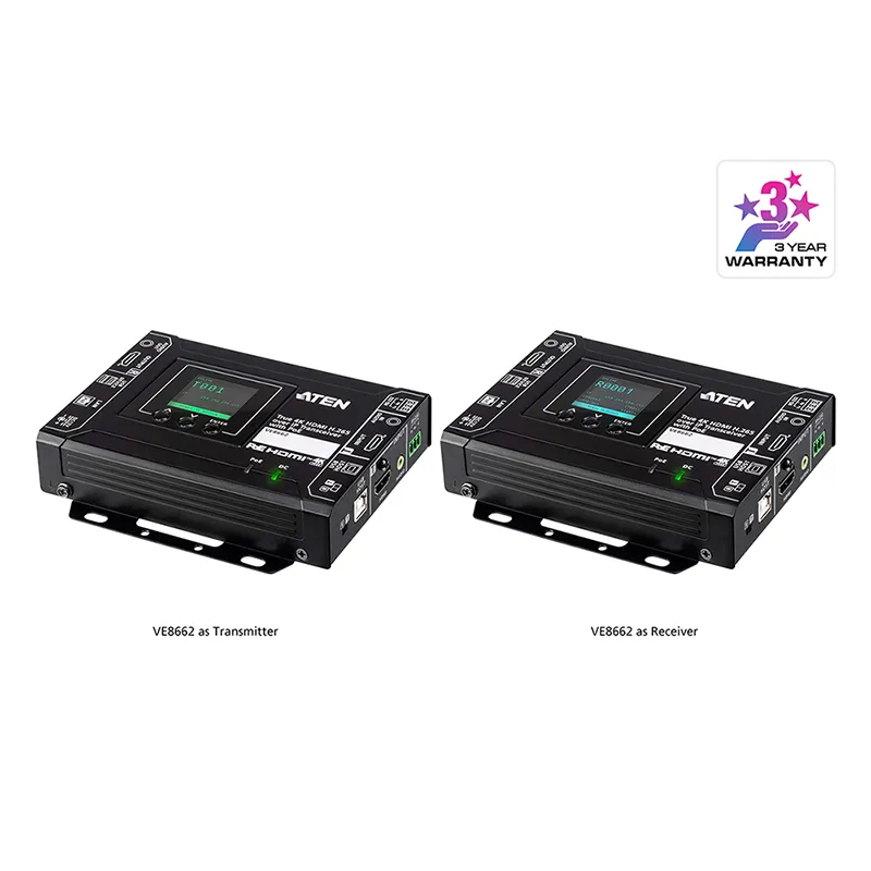 True 4K HDMI H.265 über IP Transceiver mit PoE, ATEN VE8662