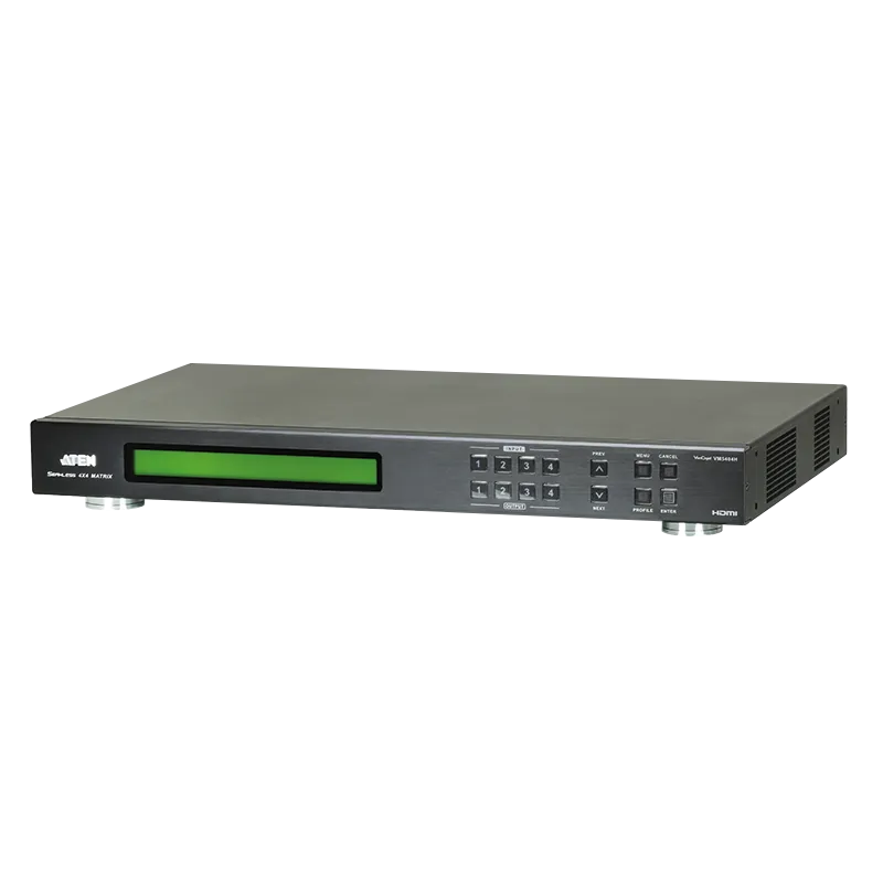 Matrix Switch 4 x 4 HDMI mit Videowall & Scaler