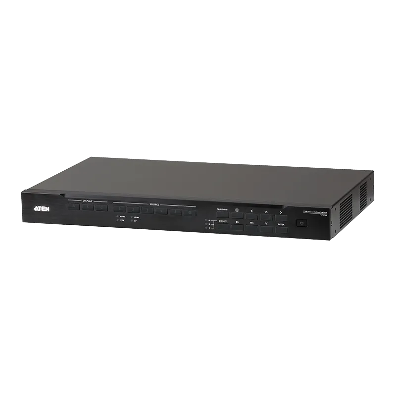 7 x 3 Seamless Präsentation Matrix Switch mit Scaler, Strea