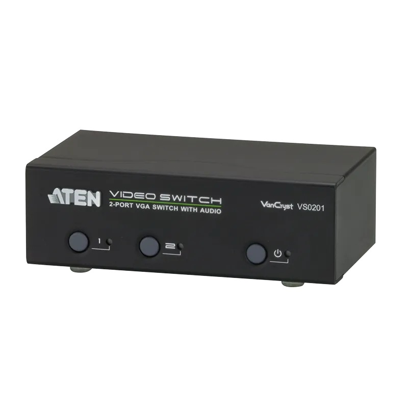 VGA Switch 2-port VGA mit Audio & RS232