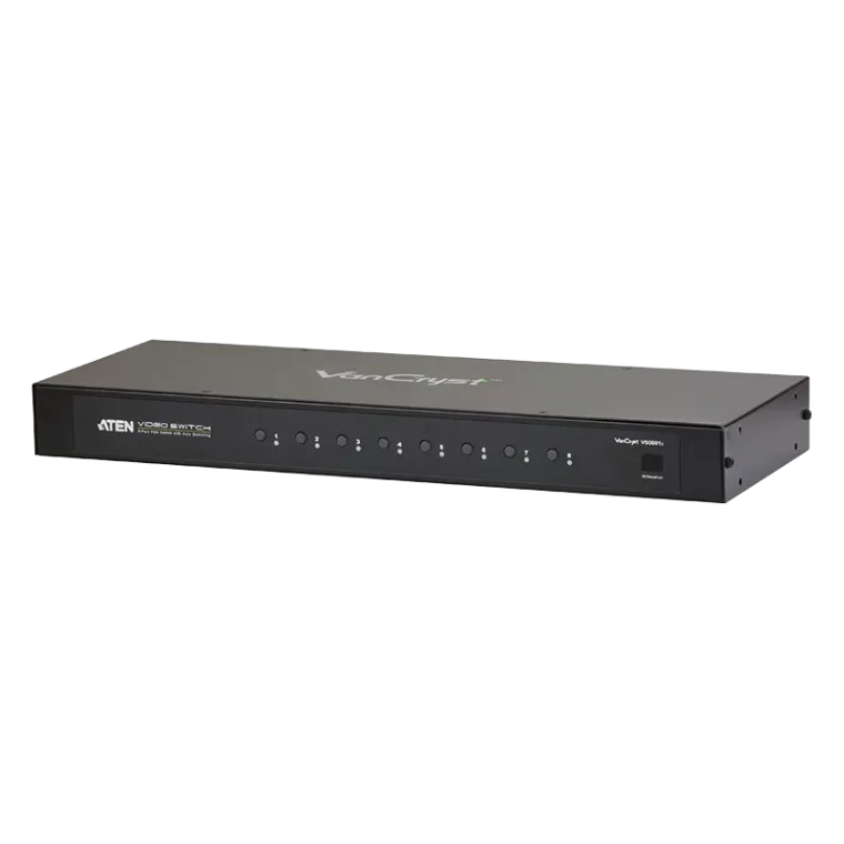 VGA Switch 8-Port VGA mit Audio & IR Fernbedienung