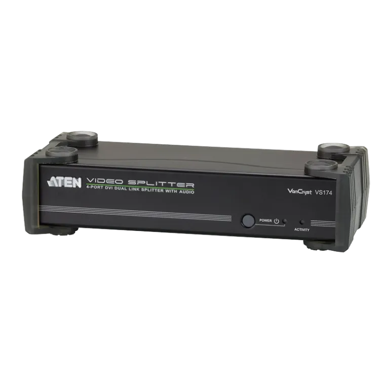 DVI Splitter 4-port DVI Dual Link mit RS-233