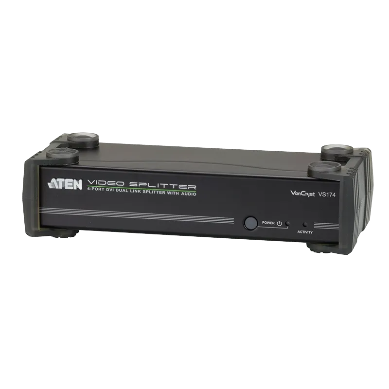 DVI Splitter 4-port DVI Dual Link mit RS-233