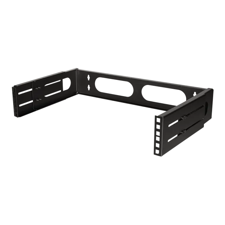 19'' Wandhalterung 2 HE, Schwarz