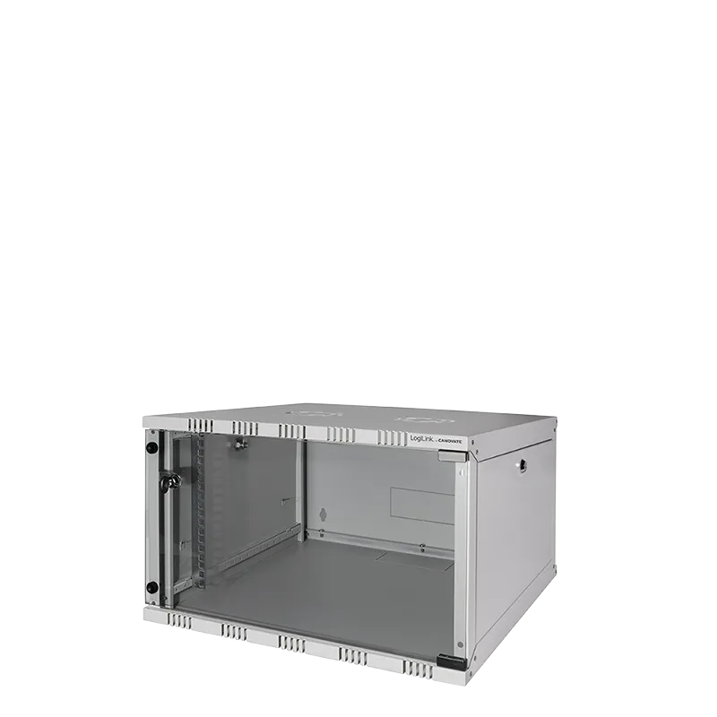 19" SOHO Wandschrank, 6HE, 540 x 400 mm, unmontiert, Grau