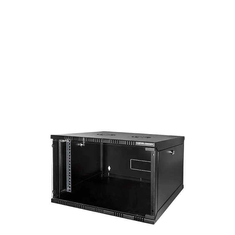 19" SOHO Wandschrank, 6HE, 540 x 550 mm, unmontiert, Schwarz