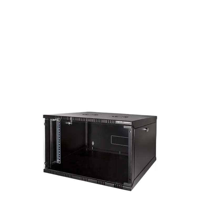19" SOHO Wandschrank, 6 HE, 550 mm tief, Schwarz