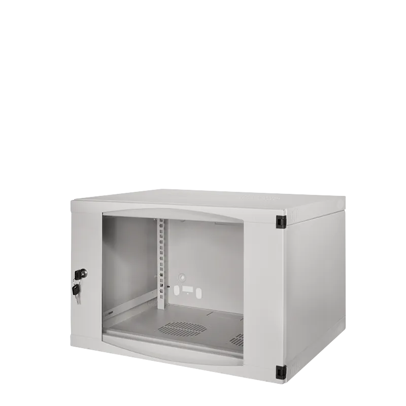 19" Wandschrank 6HE 540 x 450 mm, unmontiert, Grau