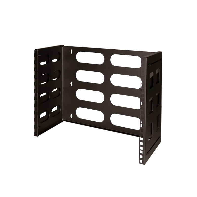 19'' Wandhalterung 8 HE, Schwarz