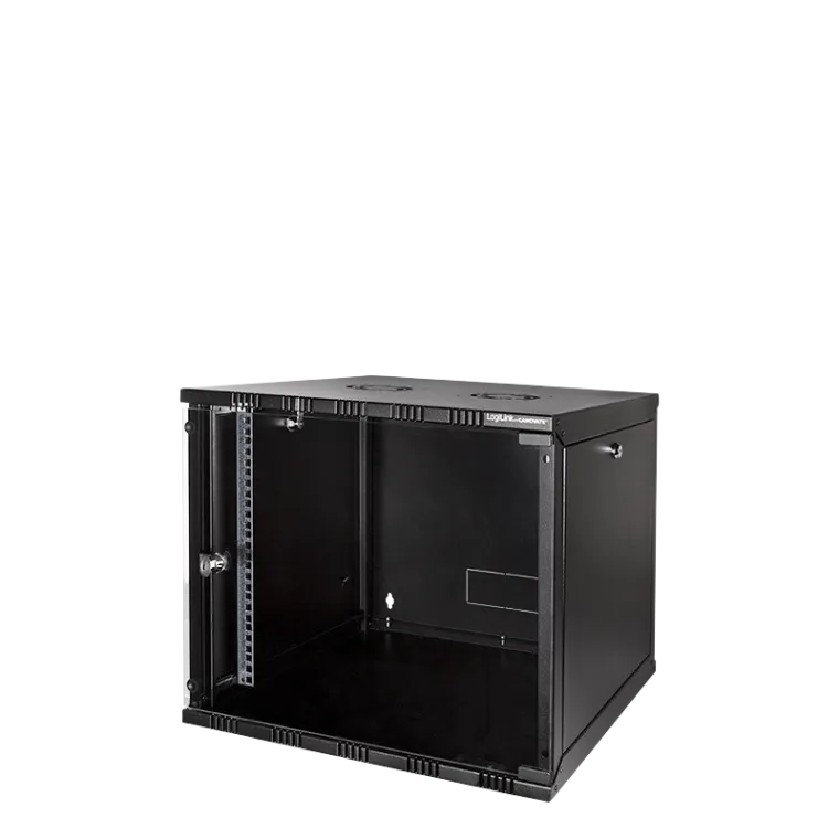 19" SOHO Wandschrank, 9 HE, 550 mm tief, Schwarz