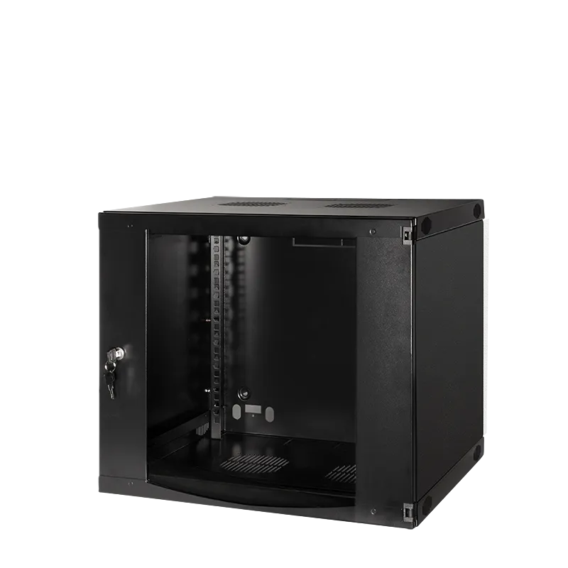 19" Wandschrank 9HE 540 x 450 mm, unmontiert, Schwarz