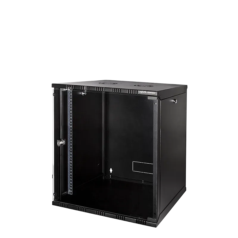19" SOHO Wandschrank, 12HE 540 x 550 mm, unmontiert, Schwarz