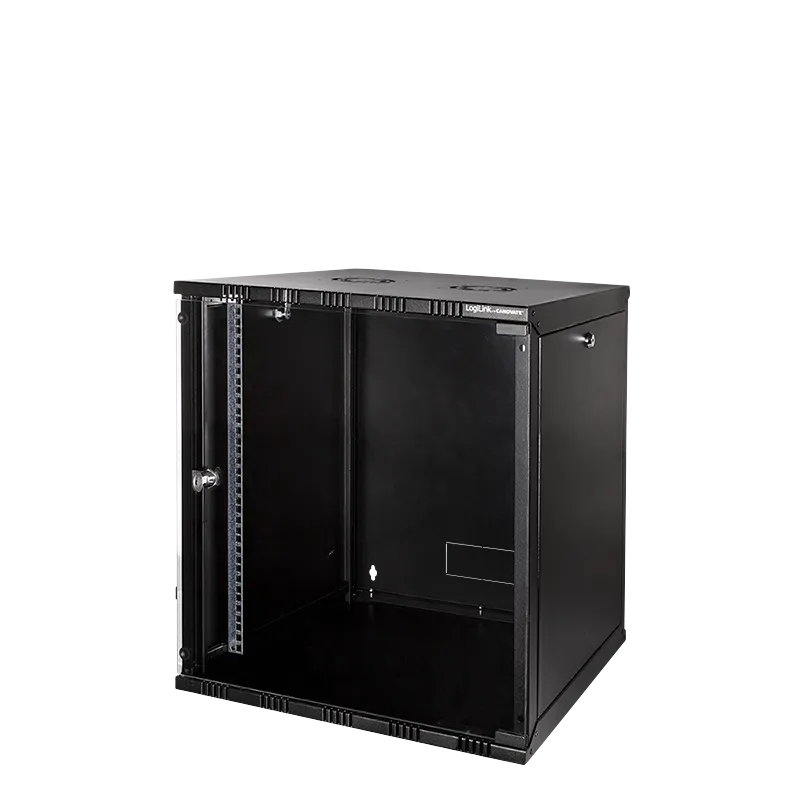 19" SOHO Wandschrank, 12 HE, 550 mm tief, Schwarz