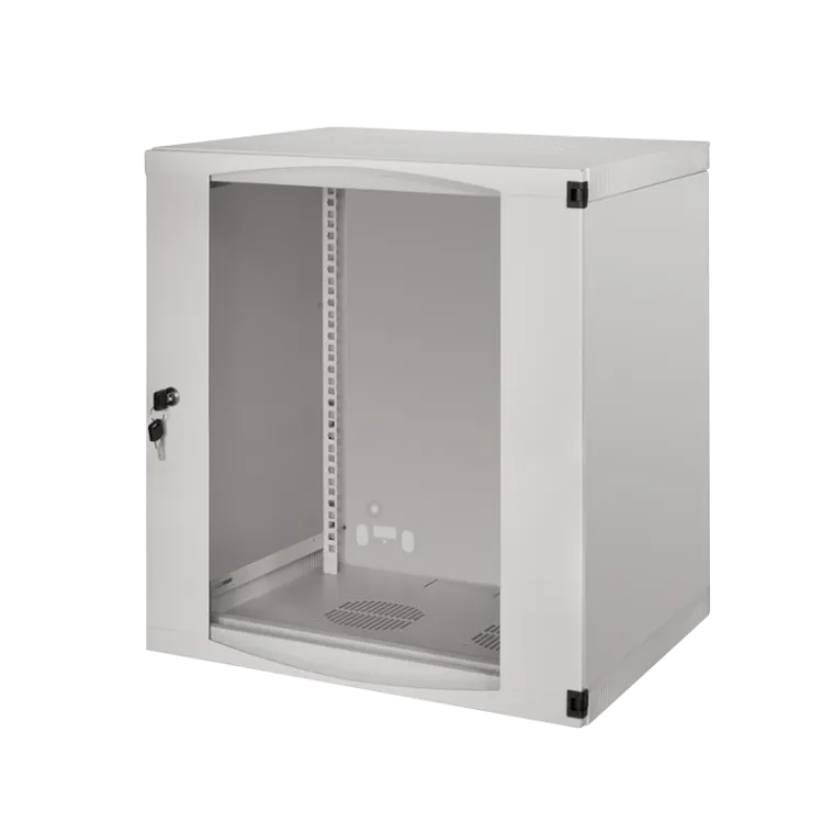 19" Wandschrank 12HE 540 x 450 mm, unmontiert, Grau