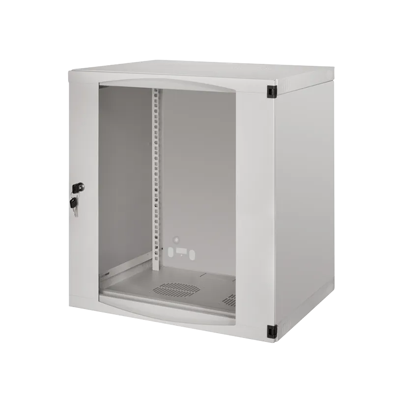 19" Wandschrank 12HE 540 x 450 mm, unmontiert, Grau