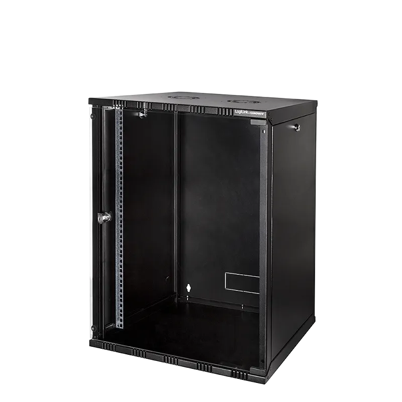 19" SOHO Wandschrank, 15HE 540 x 400 mm, unmontiert, Schwarz