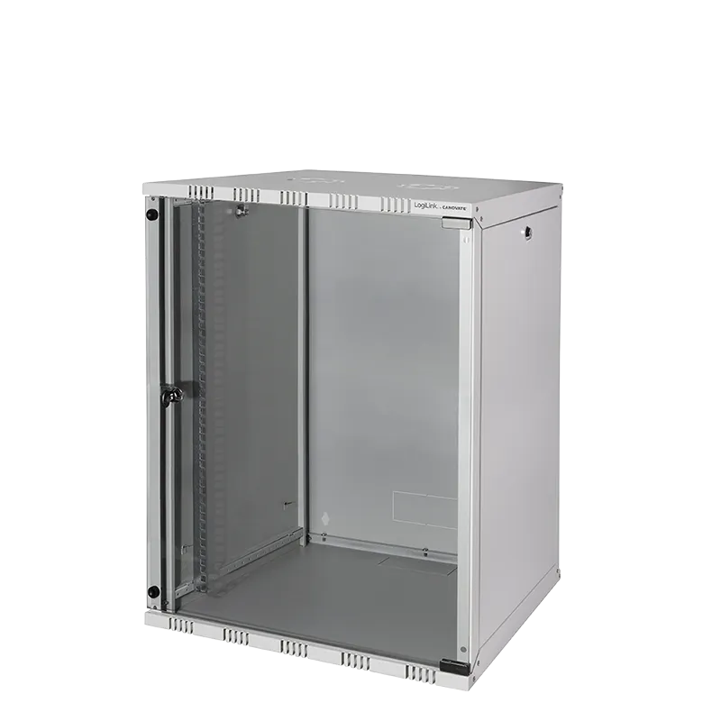 19" SOHO Wandschrank, 15HE 540 x 400 mm, unmontiert, Grau