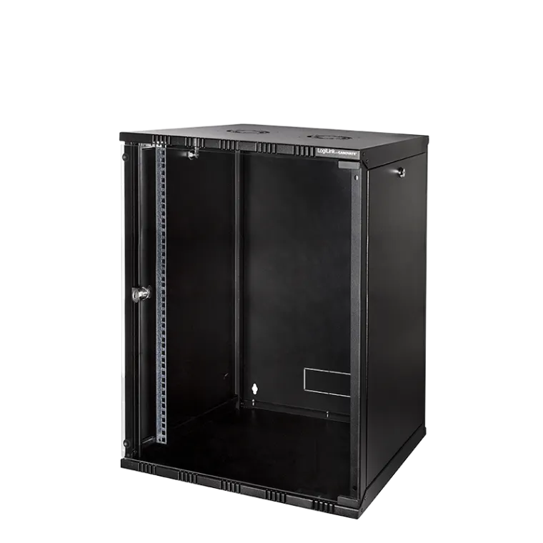 19" SOHO Wandschrank, 15HE 540 x 550 mm, unmontiert, Schwarz