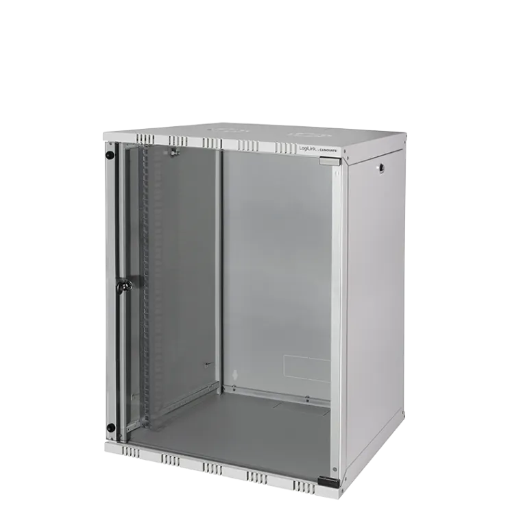 19" SOHO Wandschrank, 15HE 540 x 550 mm, unmontiert, Grau