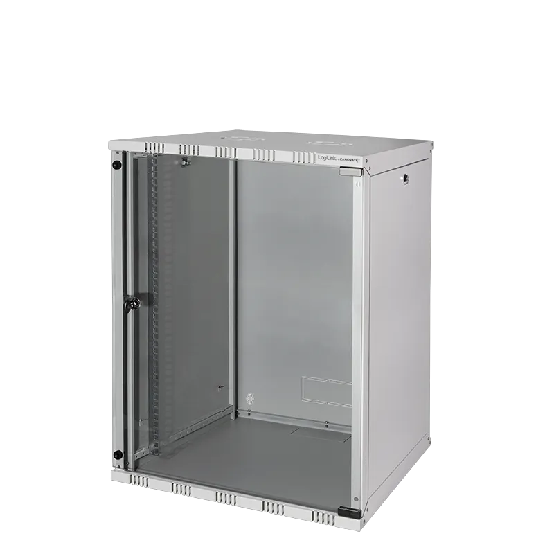 19" SOHO Wandschrank, 15 HE, 550 mm tief, Grau