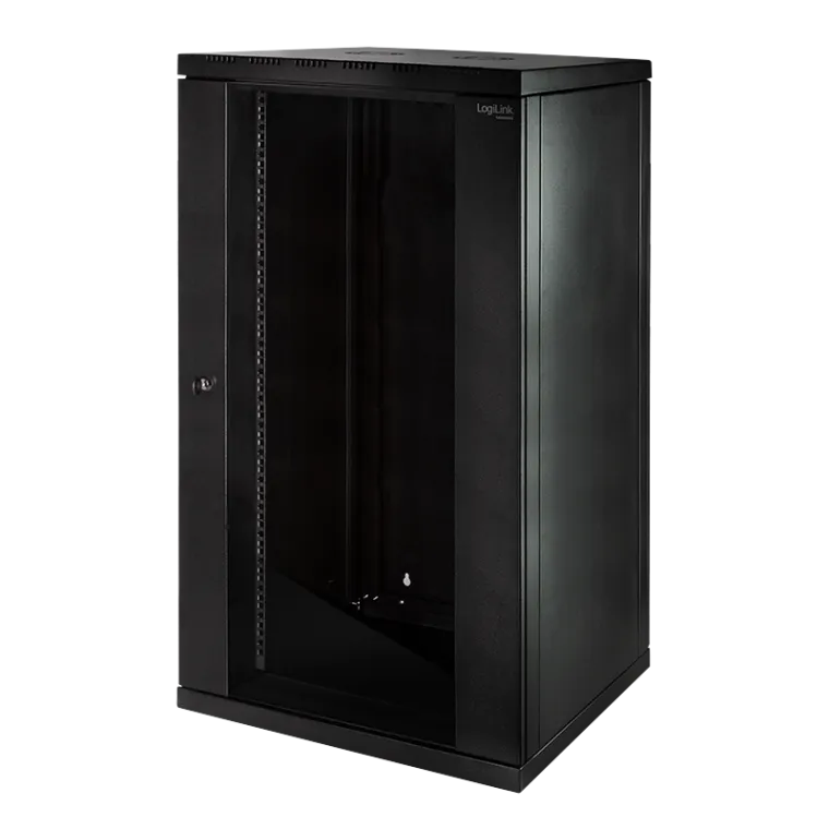 19" Wandschrank einteilig 21HE 600 x 560 mm, Schwarz