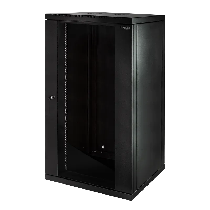 19" Wandschrank einteilig 21HE 600 x 560 mm, Schwarz