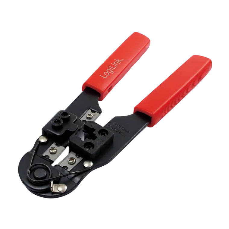 Crimpzange für RJ45 CAT5/CAT6/CAT6A Modularstecker, mit Abschneider