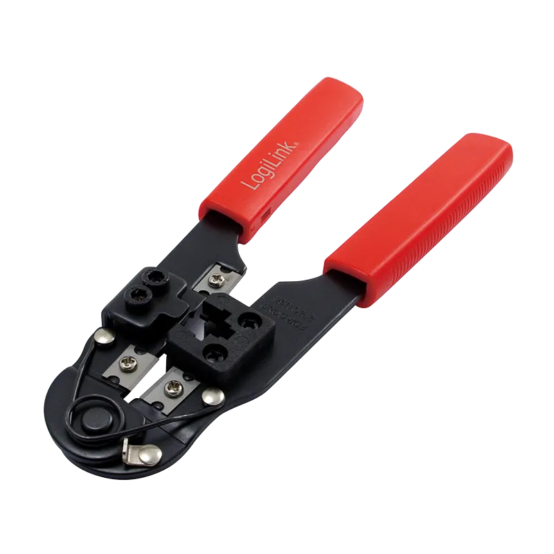 Crimpzange für RJ45 CAT5/CAT6/CAT6A Modularstecker, mit Abschneider