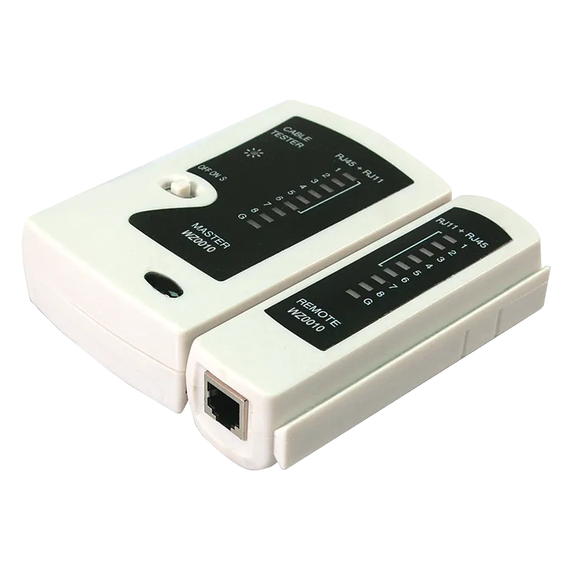 Tester für RJ11-, RJ12- und RJ45-Patchkabel, mit Remote Einheit