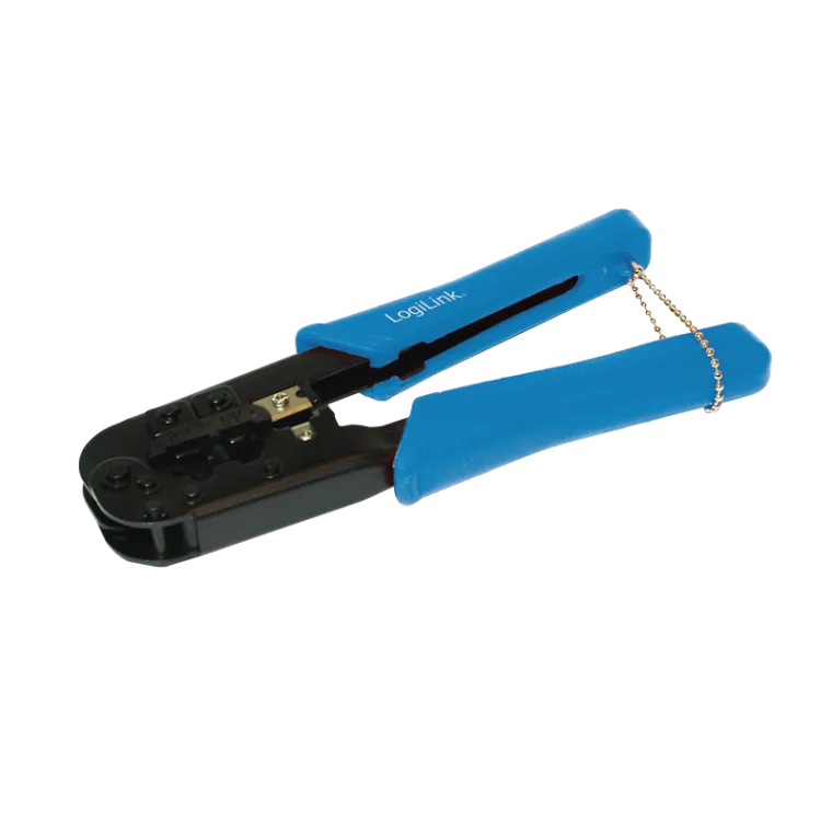 Crimpzange für RJ45 8P8C Steckverbinder, mit Abschneider