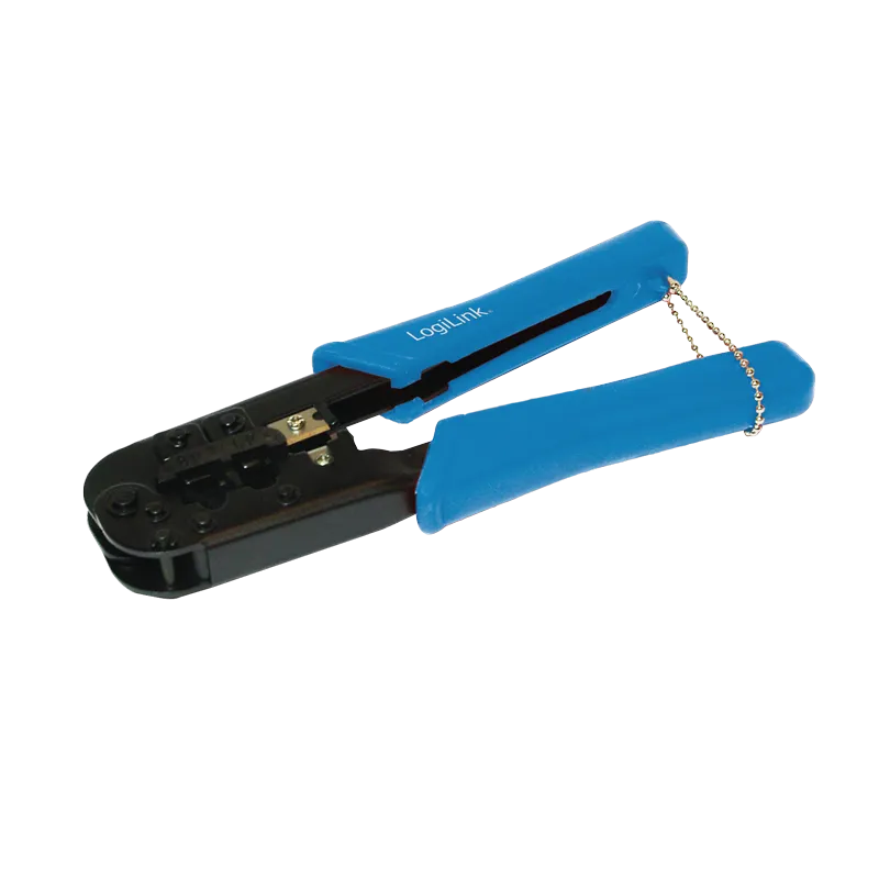 Crimpzange für RJ45 8P8C Steckverbinder, mit Abschneider