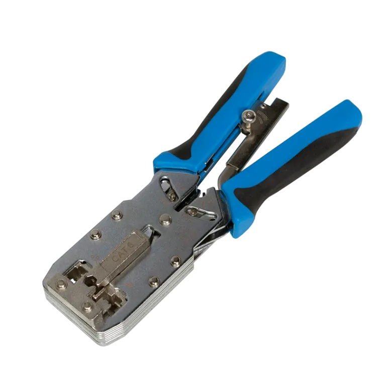 Profi Crimpzange für Modularstecker RJ11 & RJ45 Cat.6